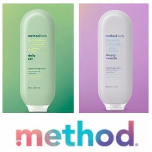NEW BUNDLE of 2: Method body daily zen & simply nourish body lotion (13.5 fl oz)
